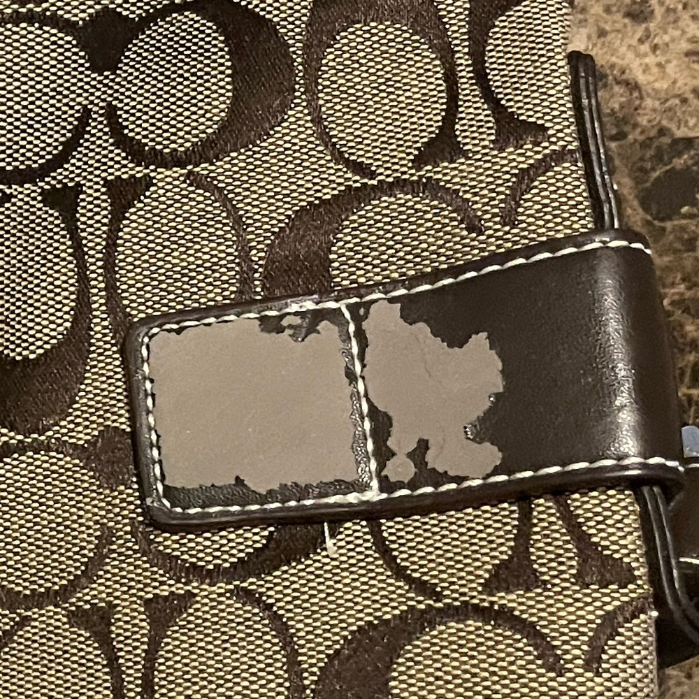 Coach Brown and Tan Women's Bag - Picture 8 of 9
